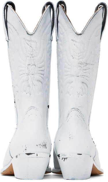 Kläder Maison Margiela MM6 Maison Margiela Painted Cowboy Boots Vit | S66WW0093 P8299, 1