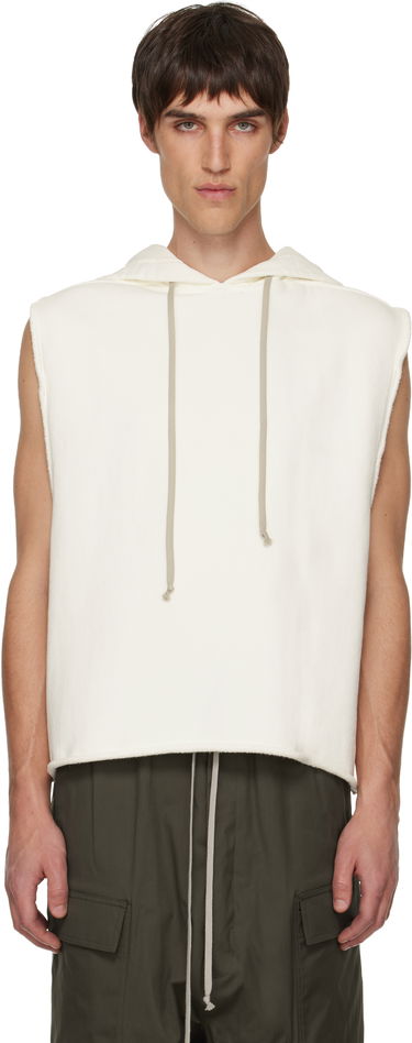 Sweatshirt Rick Owens Rick Owens Concordians Sleeveless Tunic Hoodie Vit | RR02E1503 JTCD, 0