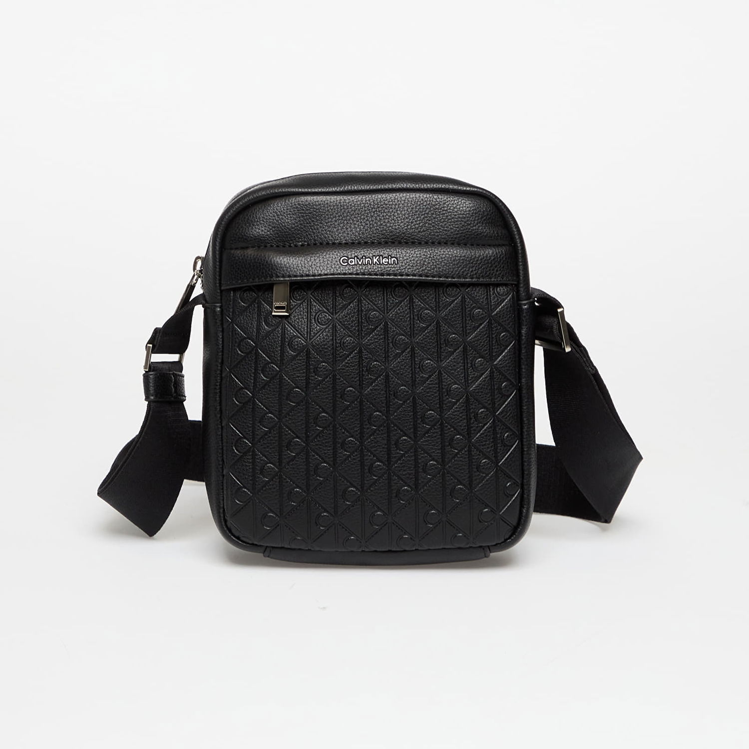 Axelväska CALVIN KLEIN Calvin Klein Emblem Aop Emboss Crossover Bag Svart | LV04D3204G UB1, 0