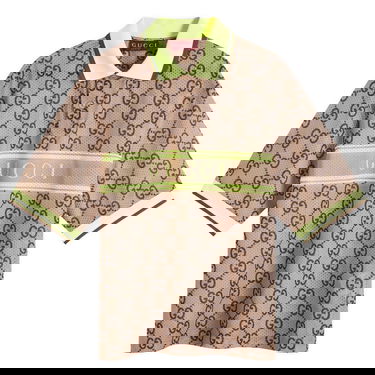 Polotröja Gucci GG Monogram Logo Polo Beige | 787890-XJGJ3-2270, 0