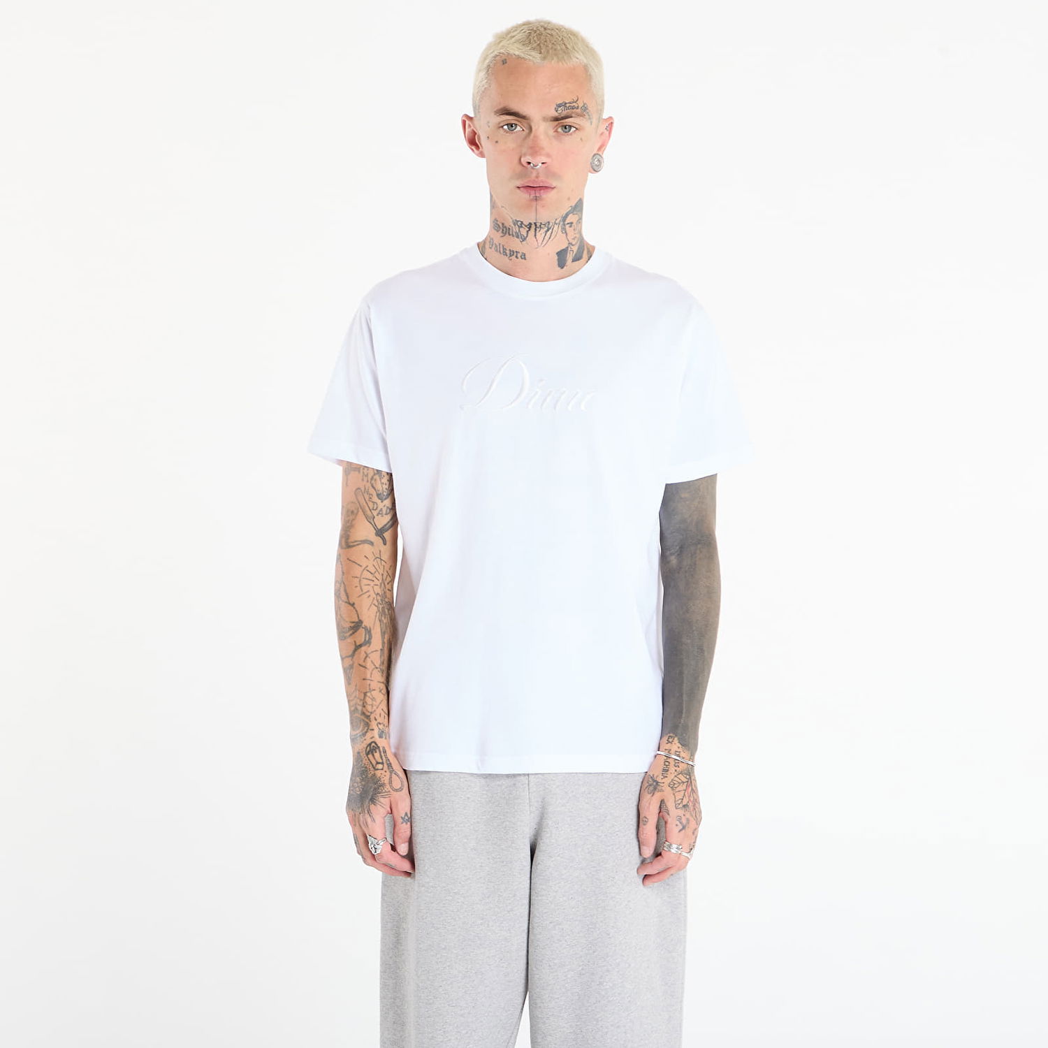 T-shirt Dime Dime Cursive T-Shirt Vit | DIMEFA2574WHT, 0