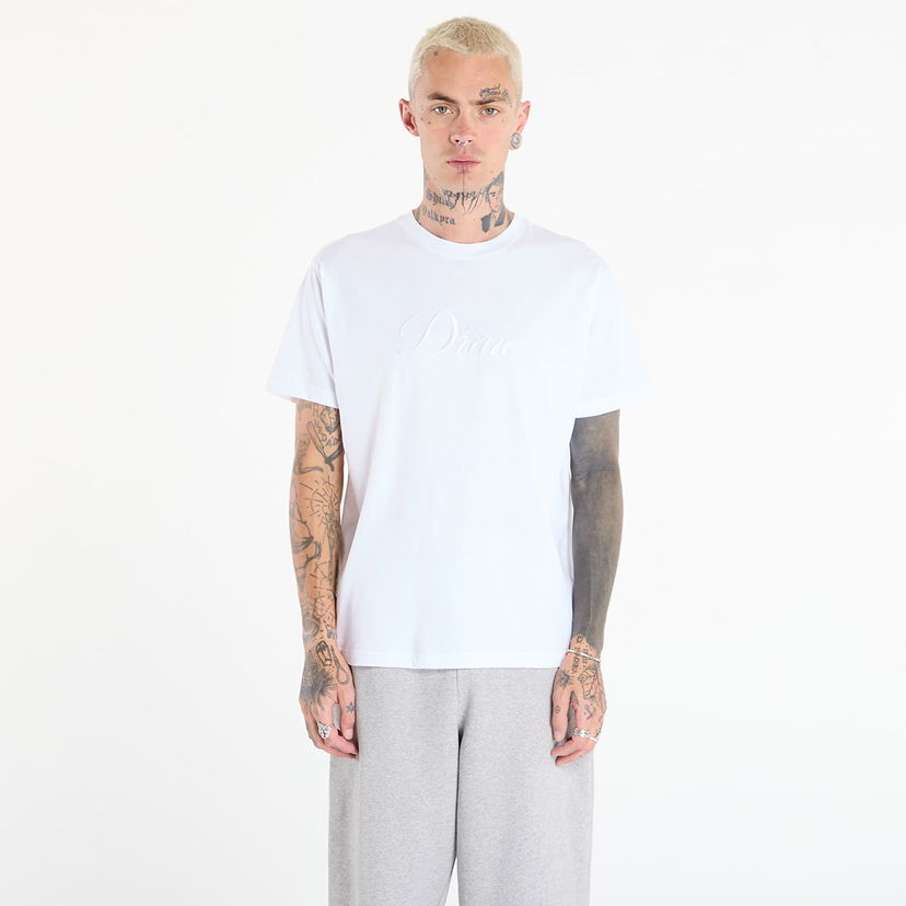 T-shirt Dime Dime Cursive T-Shirt Vit | DIMEFA2574WHT