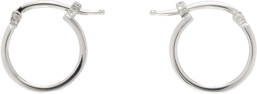 Örhängen Maison Margiela MM6 Maison Margiela Silver Hoop Earrings Metallisk | SM7VG0102 SV0310