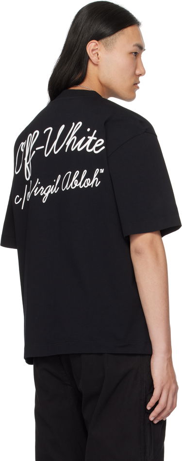 T-shirt Off-White Black Script T-Shirt Svart | OMAA120C99JER00D1001, 2
