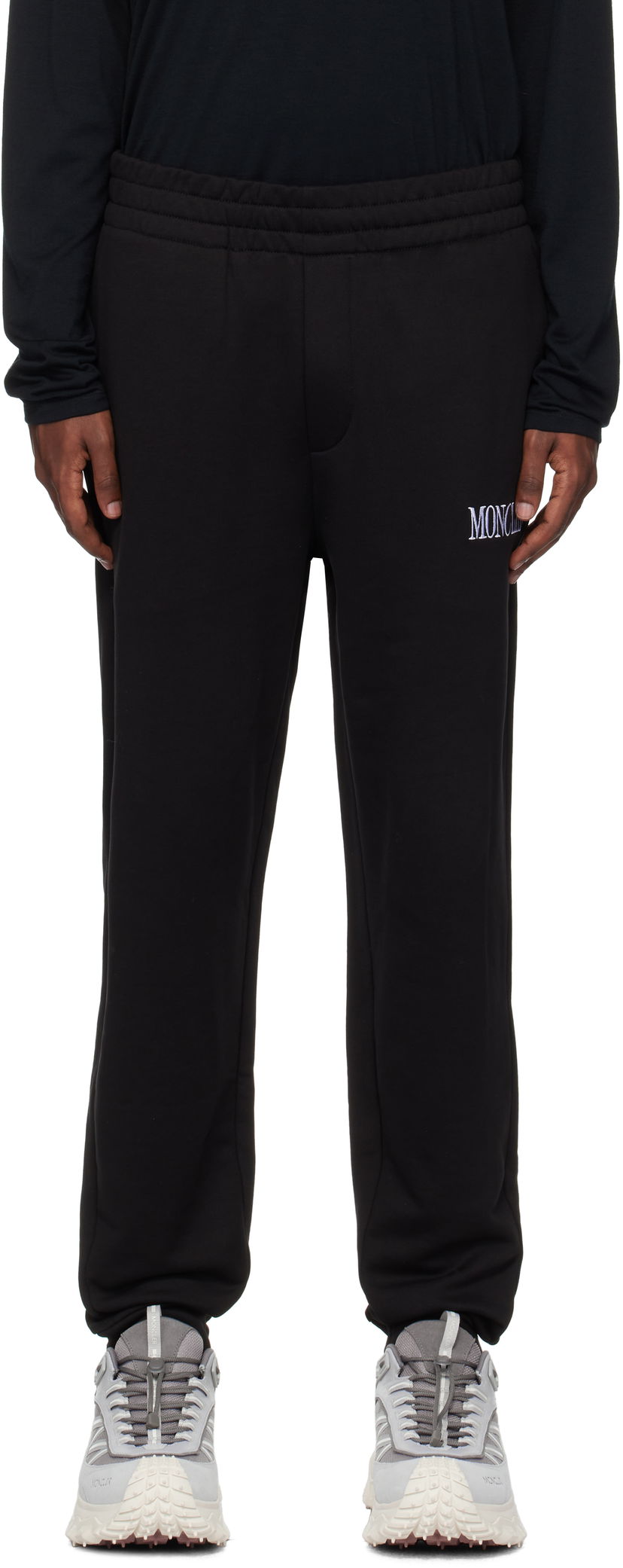 Träningsbyxor Moncler Logo Sweatpants Svart | J20918H00012809KR