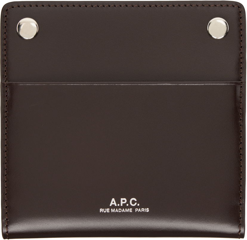 Plånbok A.P.C. A.P.C. André Bifold Card Holder Brun | PXBMW-H63633