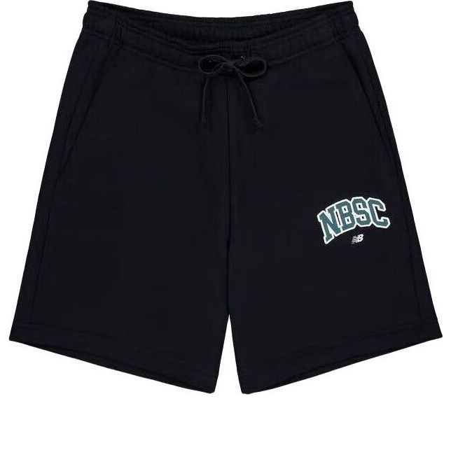 Shorts New Balance Athletics Sports Club Cotton Shorts Svart | AMS42318-BK