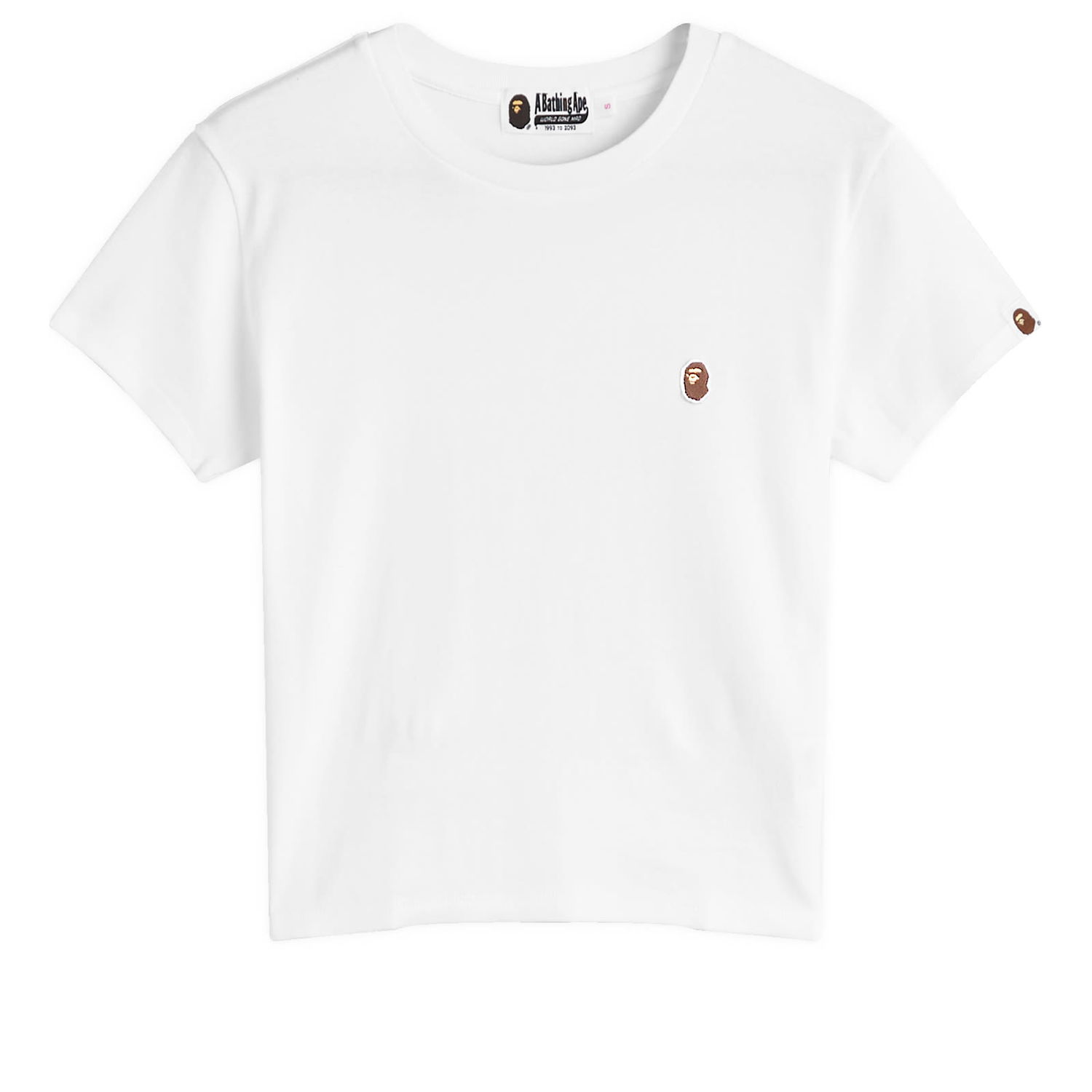 Crop top BAPE One Point Cropped T-Shirt Vit | 001CSK802003L-WHT, 0