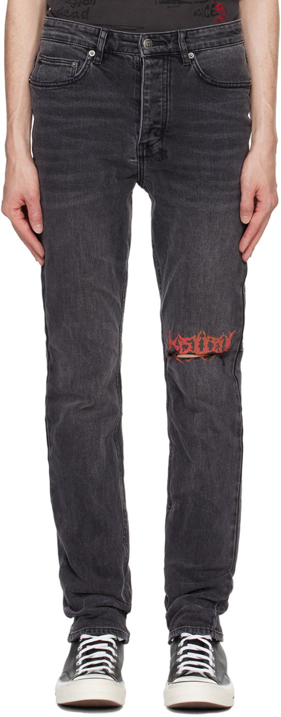 Jeans Ksubi Chitch Angst Sabbath Jeans Svart | MFA24DJ042