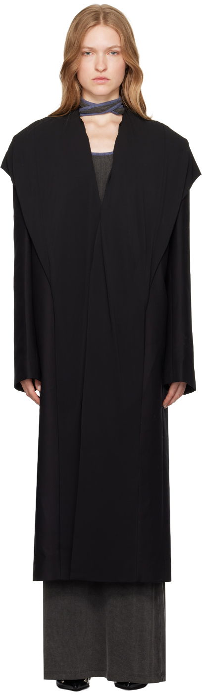 Rockar Y/PROJECT Draped Hood Coat Svart | 201CO003