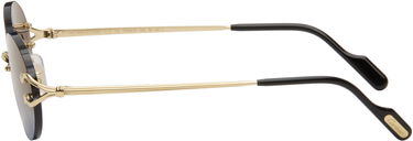 Solglasögon Cartier C de Cartier Rimless Oval Gradient Sunglasses Blå | CT0551S-002, 2
