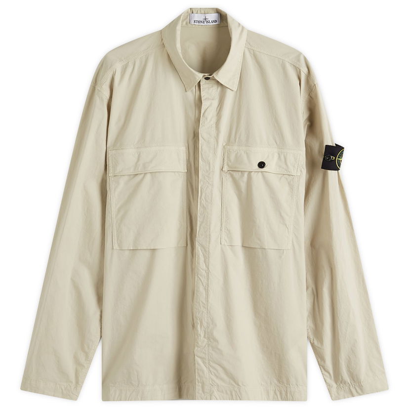 Skjorta Stone Island Tela Paracadute Shirt Jacket, Size Large Beige | K1S151200015-V0095