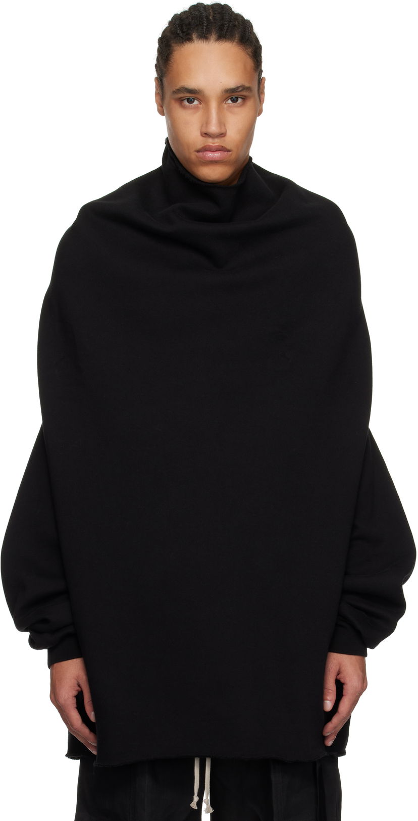 Sweater Rick Owens Rick Owens DRKSHDW Hollywood Shroud Turtleneck Svart | DU01E3273 F