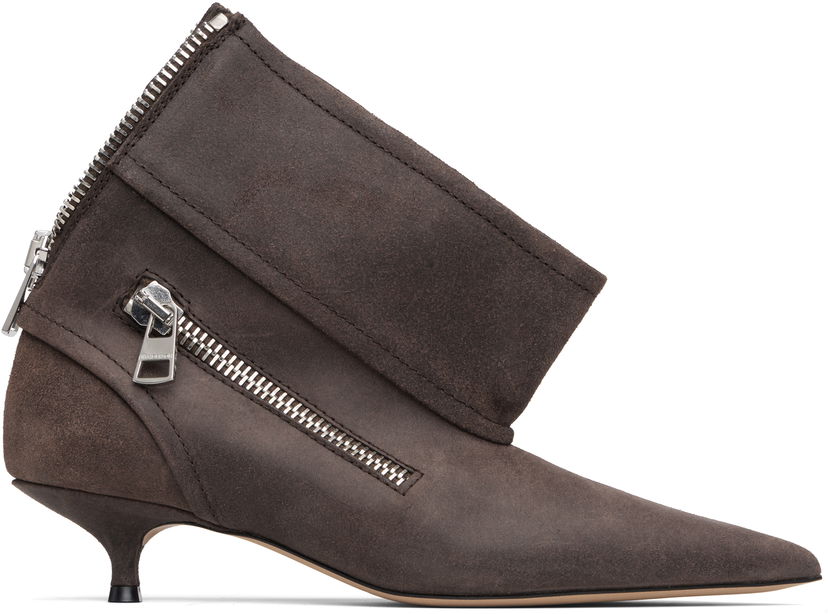 Sneakers och skor JW Anderson JW Anderson Biker Kitten Heel Boots Brun | BT0105-LA0319