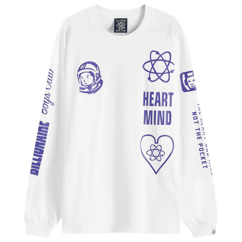 T-shirt BILLIONAIRE BOYS CLUB Multi Print Long Sleeve T-Shirt Vit | B24456-WHT