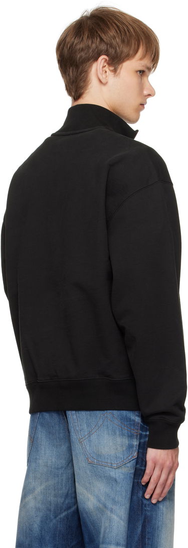 Sweatshirt KENZO Kenzo Paris 'Boke Flower 2.0' Embroidered Quarter-Zip Sweatshirt Svart | FF55SW2414MC, 2