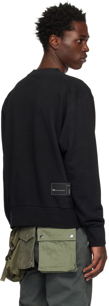 Sweater We11done We11done Symbol Wappen Sweatshirt Svart | WD-TS3-22-719-U-BK, 2