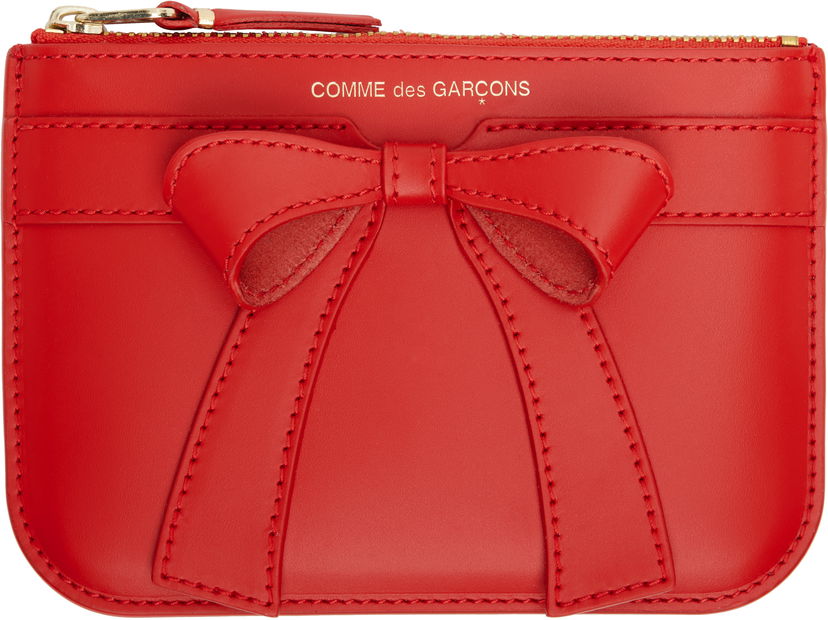 Plånbok Comme des Garçons COMME des GARÇONS Big Bow Wallet Röd | SA8100BB