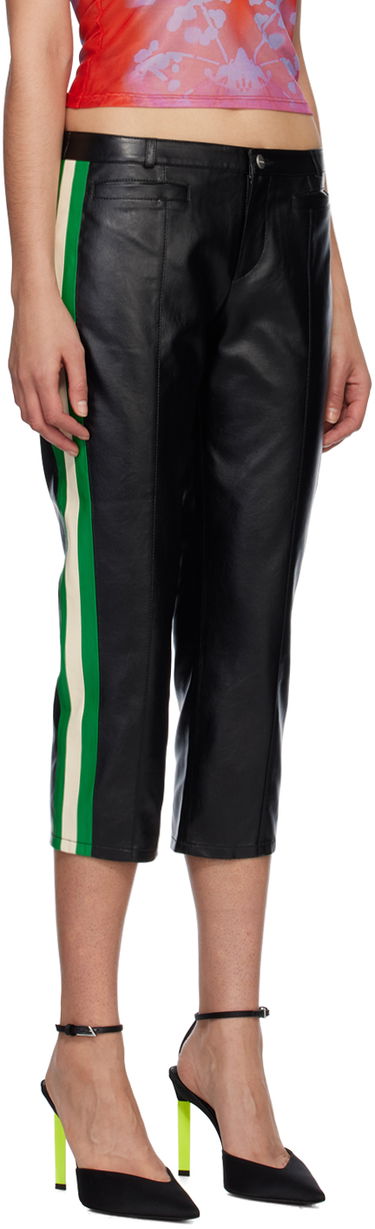 Byxor Miaou Miaou Capri Faux-Leather Trousers Svart | 1035VLBLK, 1