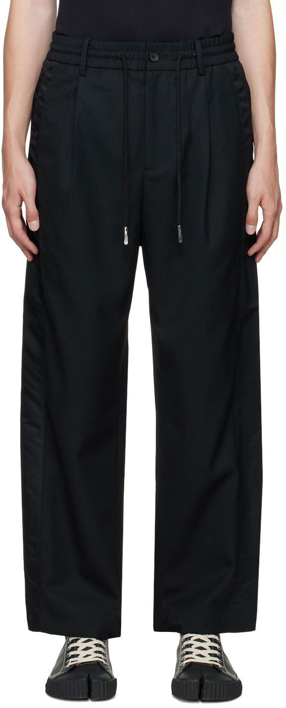 Byxor Feng Chen Wang Feng Chen Wang Paneled Trousers Svart | FMF14TR02