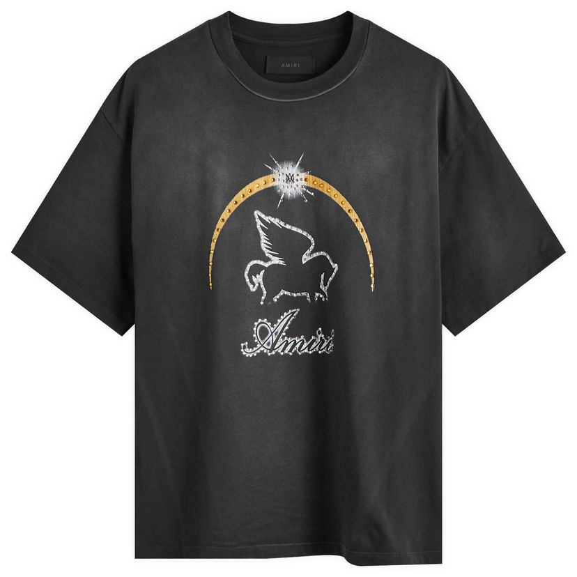 T-shirt AMIRI Crystal Pegasus Graphic T-Shirt Svart | AWJYTE1053