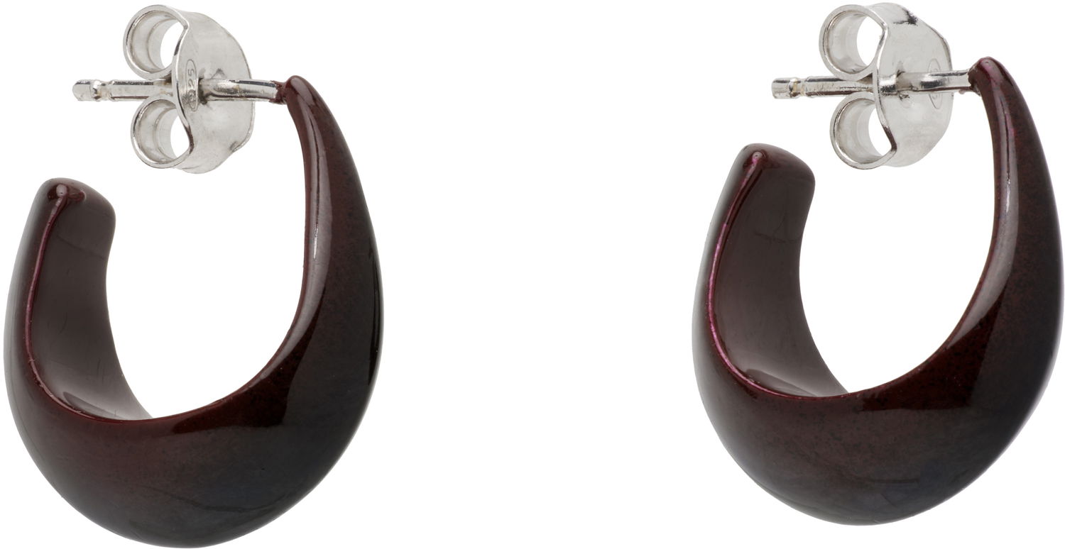 Örhängen LEMAIRE Lemaire Curved Mini Drop Earrings Bourgogne | AC278 LO0114, 1