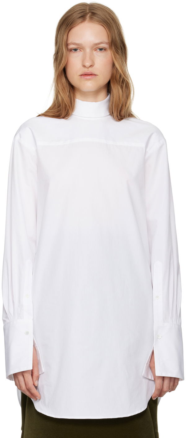 Skjorta Dries Van Noten Reverse Shirt Vit | 242-010702-9293