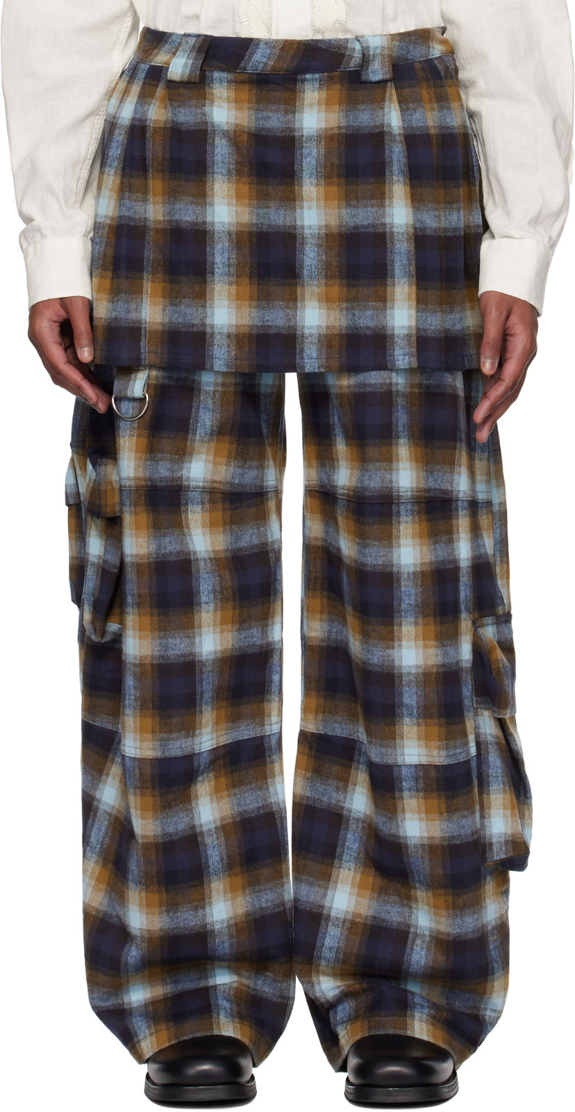 Cargo byxor Collina Strada Collina Strada Plaid Cargo Pants Flerfärgad | XX6024