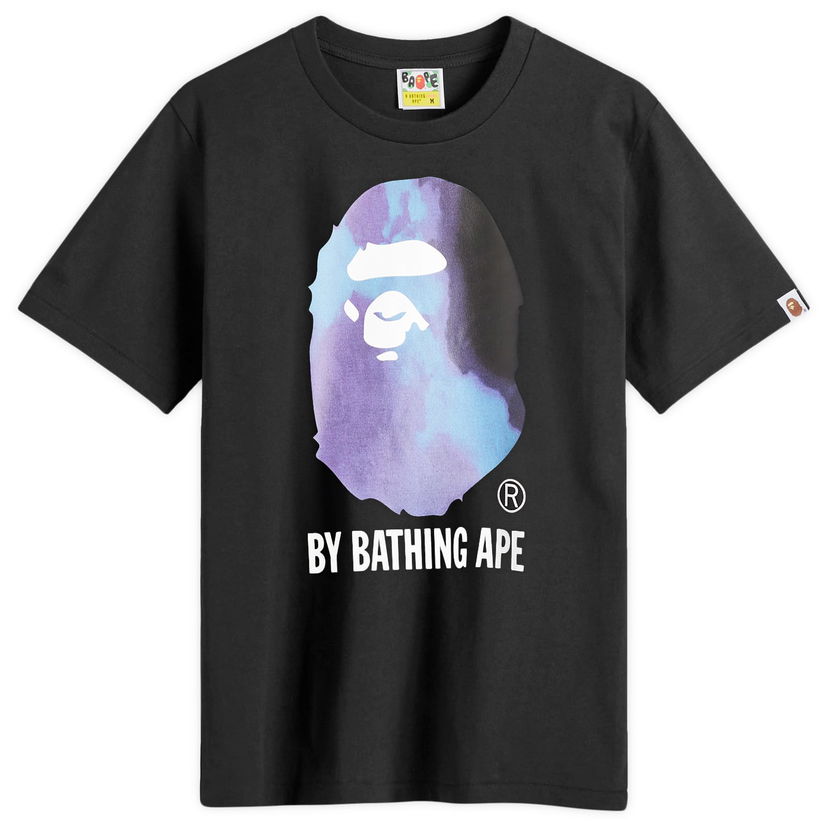 T-shirt BAPE Tie Dye Logo Graphic T-Shirt Black Svart | 001TEK801033M-BK2