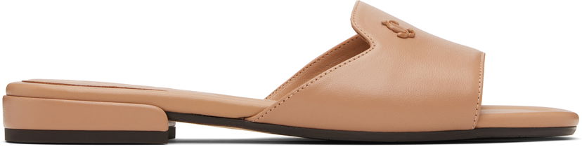 Sneakers och skor Jimmy Choo Jimmy Choo Dina Flat Sandals Beige | DINA FLAT