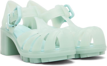 Skovård Bottega Veneta Bottega Veneta Gertie Fisherman Heeled Sandals Grön | 827620 V2AS0, 3