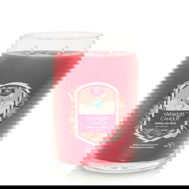 Ljus Yankee Candle Signature Large Jar 2 Wicks Santa On Skis Après Ski Collection Röd | 43493, 1
