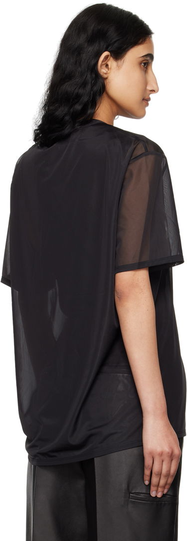 T-shirt Helmut Lang Sheer T-Shirt by Svart | O04HM501, 2
