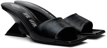 Tillbehör The Attico Attico Cheope Wedge Mules Svart | 248WS605 L070, 3
