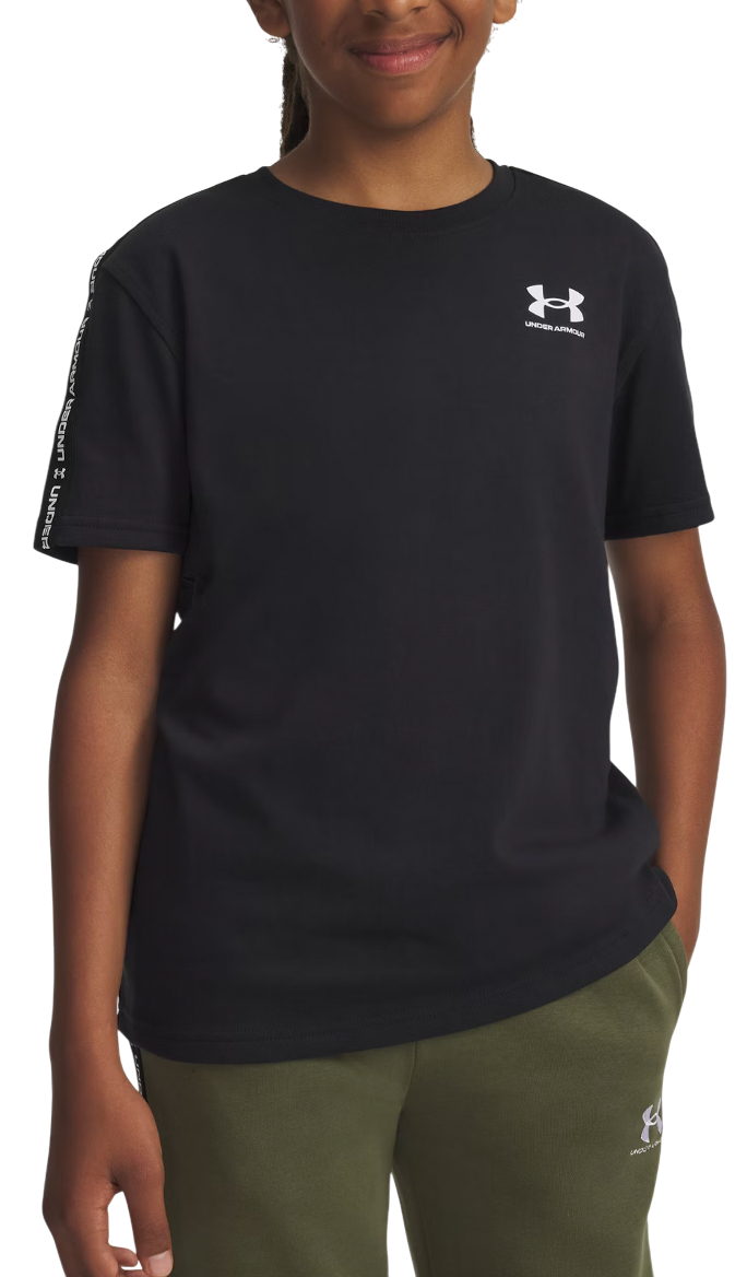 T-shirt Under Armour T-Shirt Sportstyle Taped Short Sleeve Svart | 6001583-001