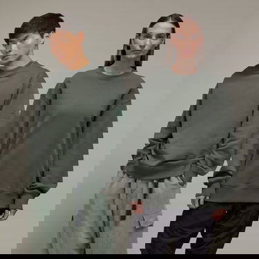 Sweatshirt Y-3 Organic Cotton Terry Crew Grå | IP7695, 0