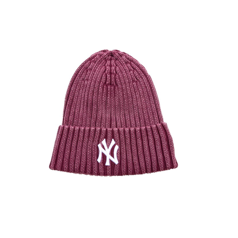 Mössa New Era MLB Mini Logo Cuff Beanie NY Yankees Bourgogne | 60691187