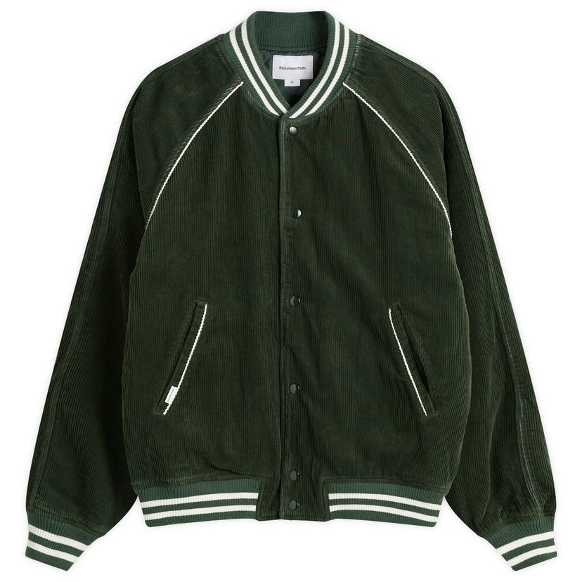 Jacka thisisneverthat Corduroy Varsity Jacket Grön | TN253WOWHS06-GRN