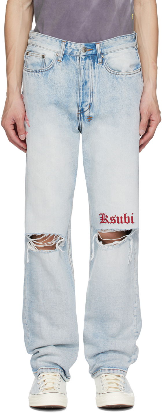 Jeans Ksubi Anti K Jeans Blå | MPF23DJ003