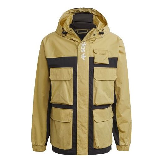 Parkas adidas Originals Originals Hooded Parka Jacket Gul | H09359