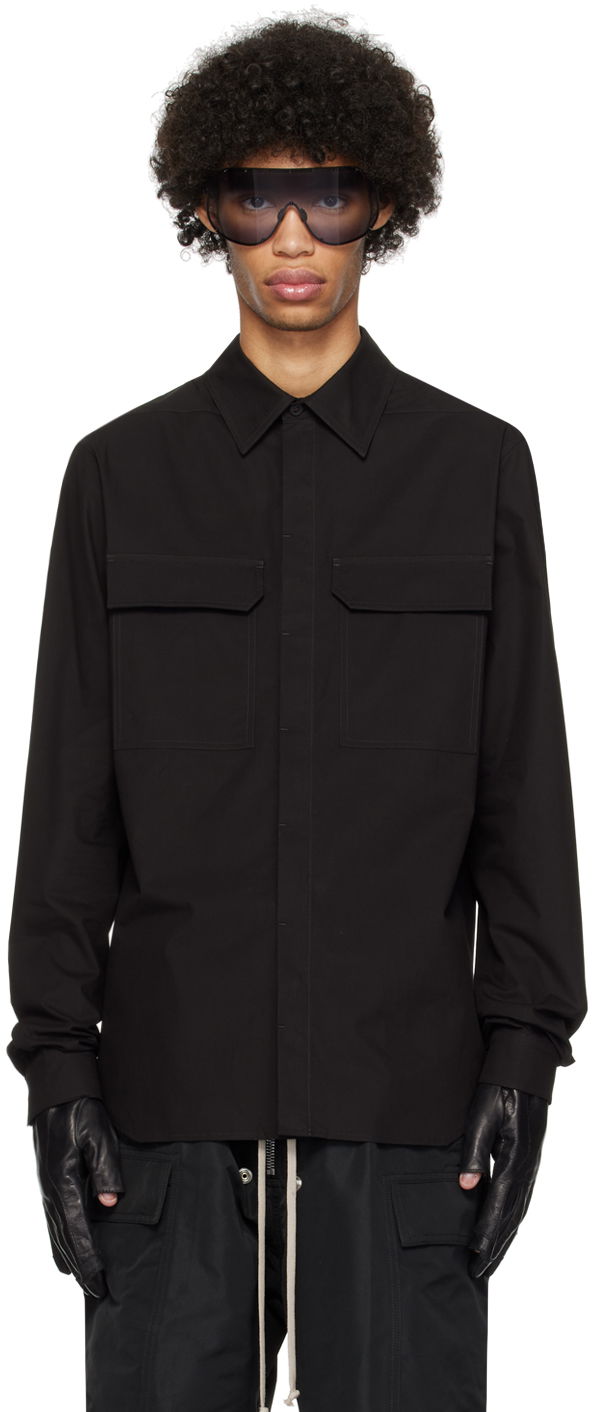 Skjorta Rick Owens Work Shirt Svart | RU01D3291 P