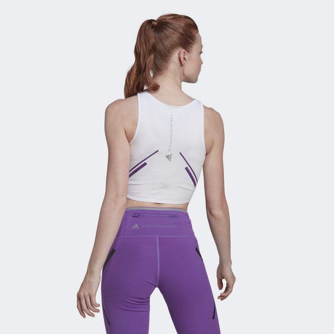 Crop top adidas Originals by Stella McCartney TruePace Crop Top HEAT.RDY Vit | HI6143, 1
