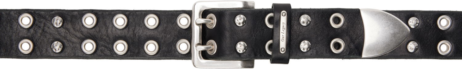 Bälten OUR LEGACY Our Legacy Studded Double Tongue Belt Svart | A2258DFL, 0