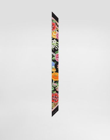 Halsduk Dolce & Gabbana Dolce & Gabbana Floral-Print Twill Headscarf Svart | FS215AGDCV8H45KU, 0