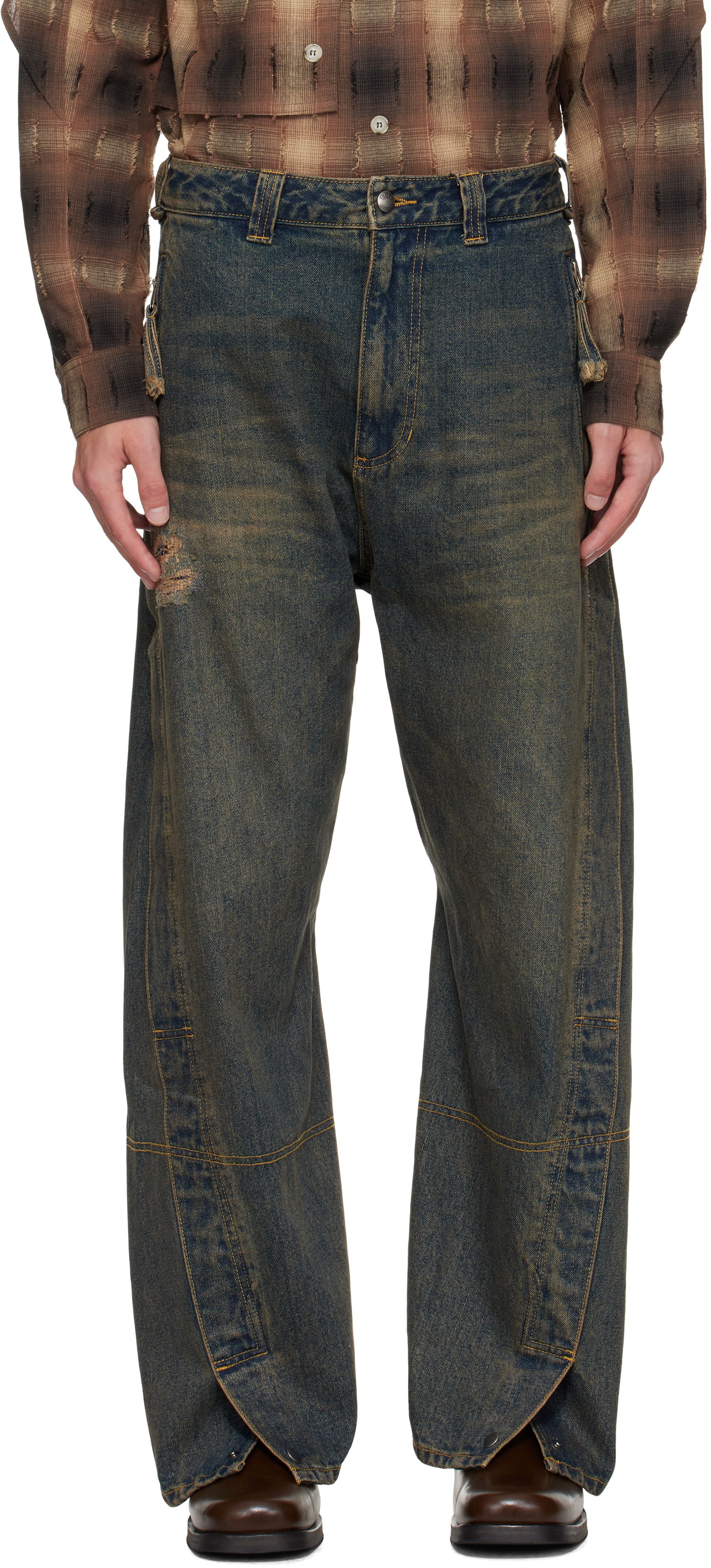 Jeans Andersson Bell Andersson Bell Twisted Zipper Pocket Jeans Blå | apa841u, 0