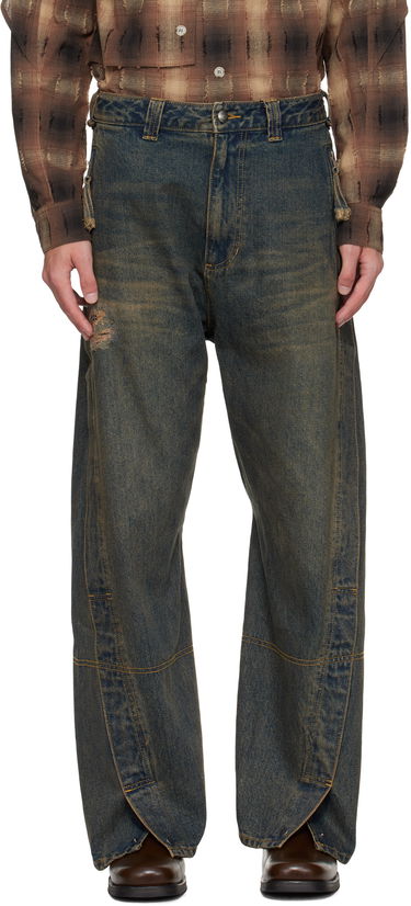Jeans Andersson Bell Andersson Bell Twisted Zipper Pocket Jeans Blå | apa841u, 0