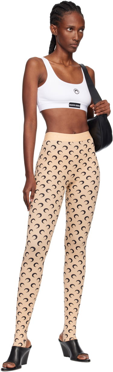 Damasker Marine Serre Stirrup Leggings with Moon Print Röd | WPA111A CJER0001, 4