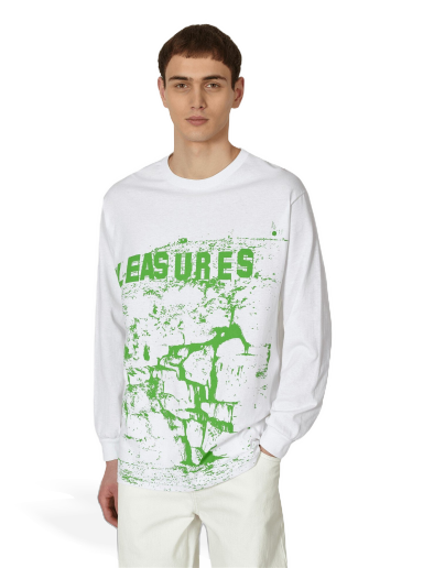 T-shirt Pleasures THC Longsleeve T-Shirt Vit | P23SP054 WHITE