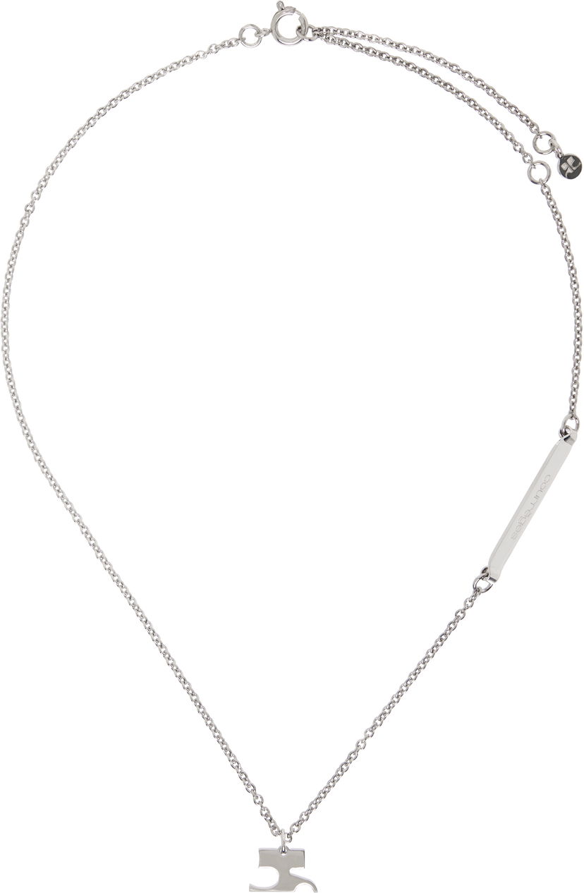 Halsband Courrèges Courrèges AC Chain Necklace Metallisk | 125BCO034LA0001