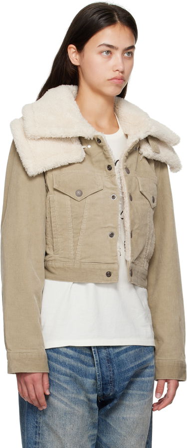 Jacka R13 R13 Sherpa Trucker Jacket Beige | R13WD181-D333A, 1